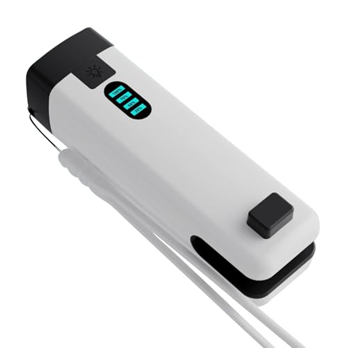 Máquina de vacío de alimentos | Máquina compacta de sellado térmico | Sellador eléctrico portátil al vacío | Dispositivo eléctrico de pantalla de batería con cortador integrado y pantalla de batería