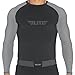 Elite Sports New Item Full Long Sleeve Compression, Mma, Bjj, No Gi, Cross Training Rash Guard, Large, Gray