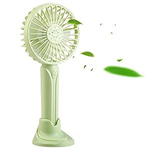 boxoon USB Portable Handheld Personal Wind Cooling Table Desk Fan with 31.5 Inch & 3 Speed , Green , 1 Piece