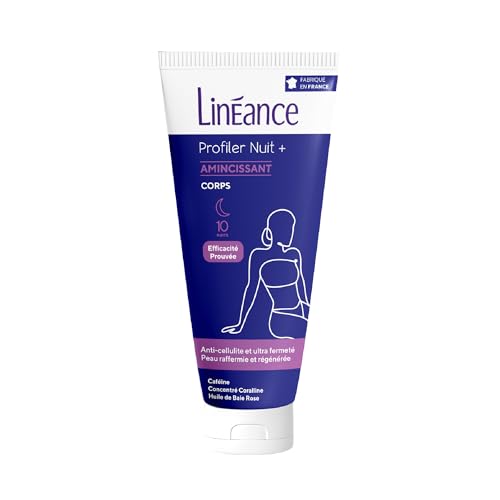 Linéance Profiler Nuit+ - Crème Anti-Cellulite Tenace et Ultra-Fermeté, Résultats en 10 Nuits, 180 ml