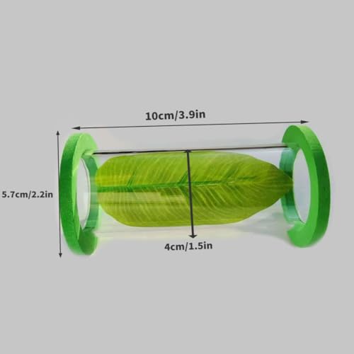 Image of Suspended Acrylic Tube Tunnel,Acrylic Betta Bed, Betta Leaf mat breeding and Resting Bed simulating The Natural Habitat of Betta spawning Grounds, Betta Toy shelter