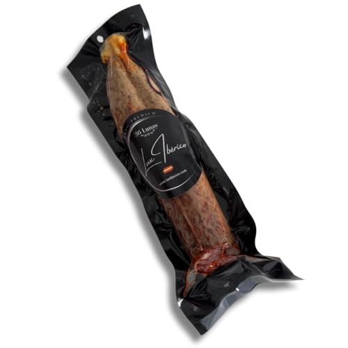LUX IBÉRICO | Chorizo Cular Ibérico de Cebo de Campo | Formato Familiar | Dos Mitades de 750g | Envasado al vacío | Embutido Extremeño | Elaborado con Cerdos Criados en Libertad