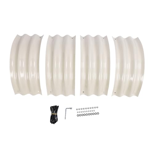 Lit de Jardin surélevé pour Villa Surélevée Modulaire Carrée, Plantation de Fleurs et de Légumes, Coins Arrondis élevés, Parterre de Fleurs pour la Plantation de Parterres