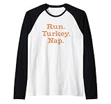 Photo Gallery run turkey nap funny fall sayings ringraziamento maglia con maniche raglan Photo Gallery run turkey nap funny fall sayings ringraziamento maglia con maniche raglan