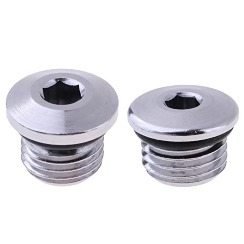 LoveinDIY 2pcs Scuba Diving Regulator Port Plug 7/16'' Low Pressure Screws 3/8