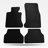 MODILOVER Car Floor Mat, Compatible with BMW E60 2005-2010, Nylon Black Floor Liner Carpet Set, 4PCS