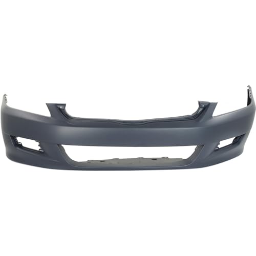 Replacement Front Bumper Cover (Primed) fits Honda Accord Coupe 2006-2007 3.0L V6 (EX/LX)
