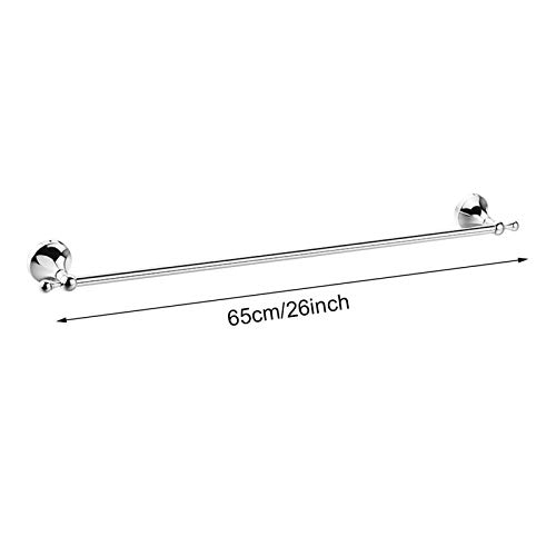 Barre de serviette de salle de bain en acier inoxydable brossé chic LWX