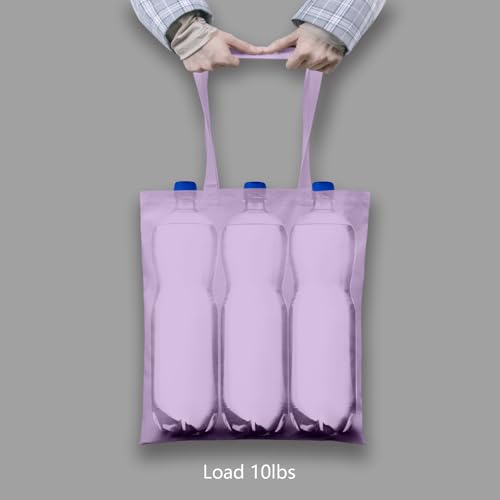 Image of TOPDesign 24-Pack Economical 16 inchx15 inch Lavender Cotton Tote Bags, Lightweight Medium Reusable Grocery Shopping Cloth Bags, Suitable for DIY, Advertising, Promotion, Gift, Activity