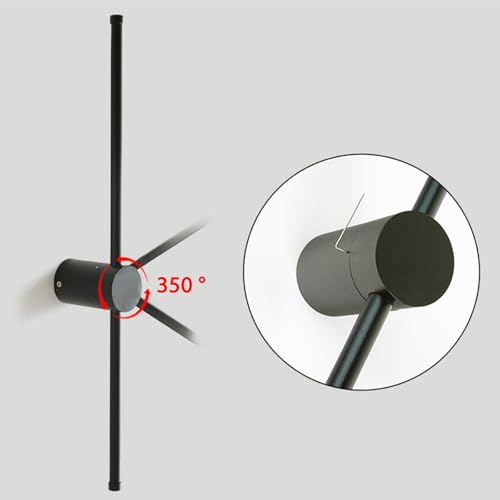 Iluminación interior de aluminio minimalista con giro 350° 3