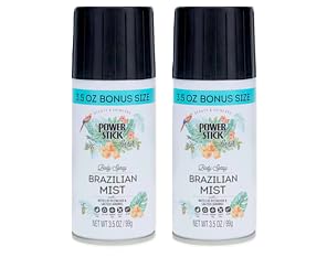 Power Stick Brazilian Mist Body Spray, Pistachio & Salted Caramel Scent, 3.5 Oz, 2-Pack