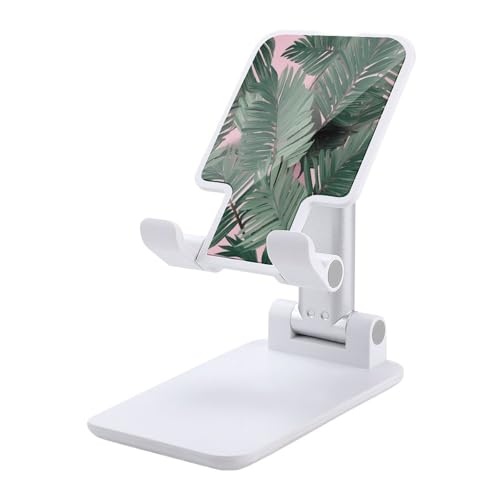 Support téléphone bureau feuilles de palmier pour vidéo et visio