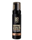 SOSU Dripping Gold Luxury Tanning Mousse 5 Oz! Formulated with Hyaluronic Acid, Vitamins A & E!...