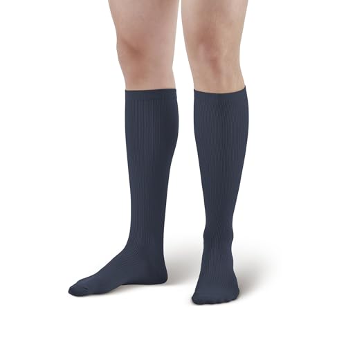 Ames Walker AW Style 166 Men's Travel 15-20 mmHg Moderate Compression Knee High Socks Black Small4