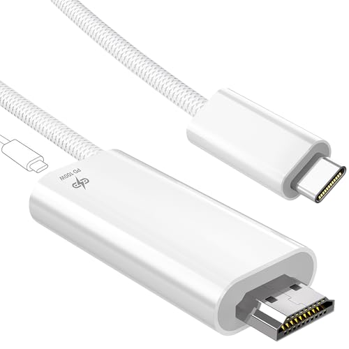 Type-C HDMIϊP[u 1.8M PD 100W[d hdmi P[u HDMIϊA_v^ Type-C hdmi ϊ TV ݒsv 4KΉ xȂ gт̉ʂerɉf  4K CgjO Q[xȂ