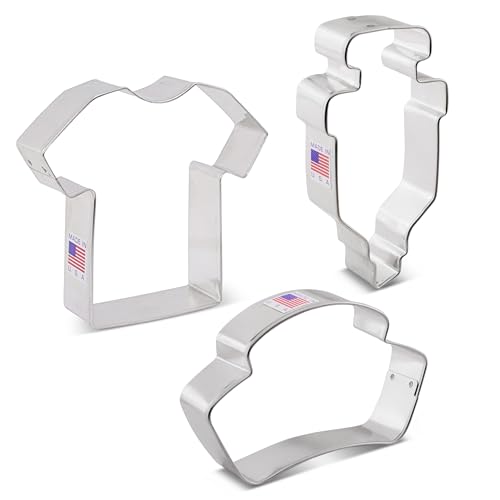 Ann Clark Cookie Cutters - Nurse Cookie Cutters 3-Pc. Set Made in the USA by Ann Clark, Nurse Cap, Scrubs, Syringe