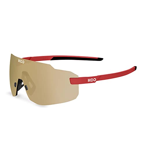 Koo Supernova Sunglasses I 100% Uv Protection, Multi-Sport, Running & Cycling Performance Sunglasses - Siena Red Photochromic Gold #TOP3