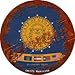 Georgia Rusty Stamped Novelty Mini Metal Circle Magnet CM-1175