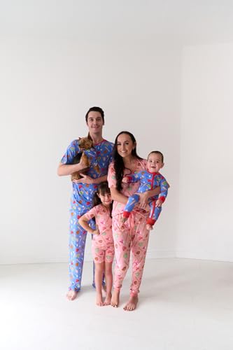 Image of Little Sleepies Mens Pajama Pants, Soft Viscose from Bamboo PJ Bottoms for Family Matching Set, Mens Sleepwear PJs w /Pockets