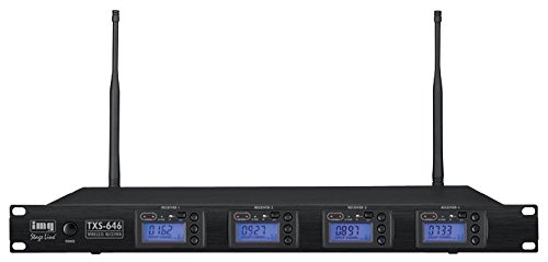 Frequenza portante: 672 MHz IMG Stage Line con 4 canali ricevitore unità