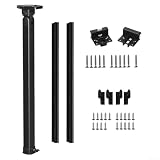 Kit di gambe regolabili per tavolo camper, supporto telescopico pieghevole da 53-91 cm, base in lega di alluminio con montaggio su guida di scorrimento per camper, barca, yacht, camion rimorchio