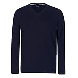 hugo boss strickpullover damen Finest Italian Yarn BOSS Herren Strickpullover Pacello-L Marine (52) S