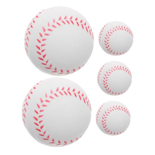 NAMOARLY 5個 用柔らかいスポンジ野球ボール 屋内外練習対応 で軽量な初心者向けトレーニング用軟式練習球