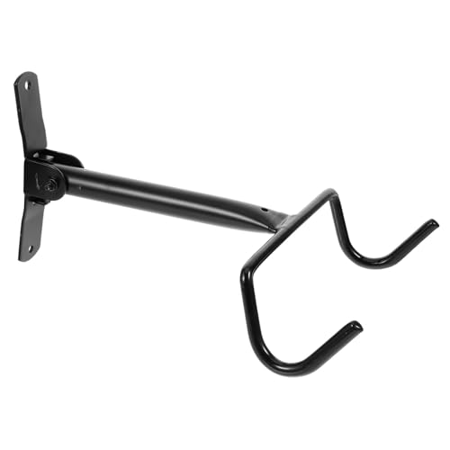 LABRIMP suspensión de la pared verdadero ciclo interior exterior colgante montar portabicicletas de pared para garaje Percha para bicicletas colgador de bicicletas de garaje planchar Negro
