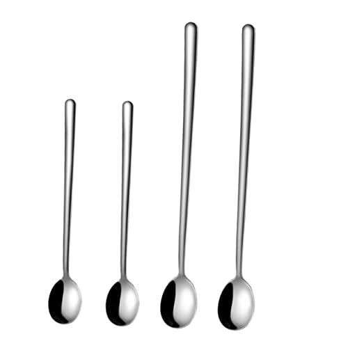 GRIRIW Serving Spoons Set Ice Scoop Stainless Steel 304 Easy to Clean Enhance Your Kitchen Style