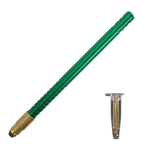 Herramienta de soldadura de aguja de arrastre de estaño con cabeza de bola anticorrosión, punta recubierta de cobre, estañado rápido, agarre cómodo, ideal para uso en laboratorio, herramienta de