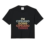 Cipriano Name Cipriano Personalized Name First Given Comfort Colors Crop Top