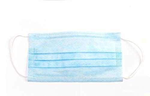 Sailine - Máscaras para Uso Diario en la Oficina al Aire Libre para el Trabajo, SPA, a Prueba de Polvo Desechables, 50 Unidades Azules.