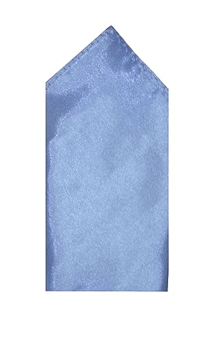 Image of TIE STUDIO Men's Solid Pocket Square | Size- 10cm x 10cm | Colour-Royal Blue | Pack of 1 |
