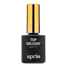 APRES Non-Wipe Matte Top Gel Coat - 15ml - Gel Nail Polish Soak Off Top Coat Matte Finish