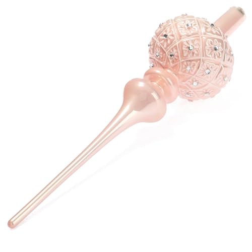 com-four® Christbaumspitze in Rose glänzend, Weihnachtsbaumspitze...