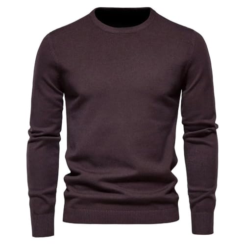 Winter Thickness Pullover Men O-Neck Solid Color Long Sleeve Warm Slim Sweaters Men's Sweater Male Clothing3