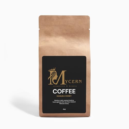 Manuka Honey Coffee Whole Beans, Medium-Dark Roast Arabica, 4Oz (113g), Sweetened with Raw New Zealand Manuka Honey Flavour – USDA Organic – Made in USA image 5