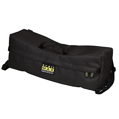 Trailmax Daytripper Horse Saddlebag; Double-Stitched, 600-D Polyester Saddle Bag, Saddle Bag For Trail Riding W/Sewn-In Liners For Shape Retention; Saddle Bags For Horses; Black #TOP11