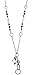 Hidden Hollow Beads The Katie Fashion Lanyard Necklace, Women's super strong chain & beaded lanyard for ID badge holder and keys, 34" long (Non Breakaway (Stronger))