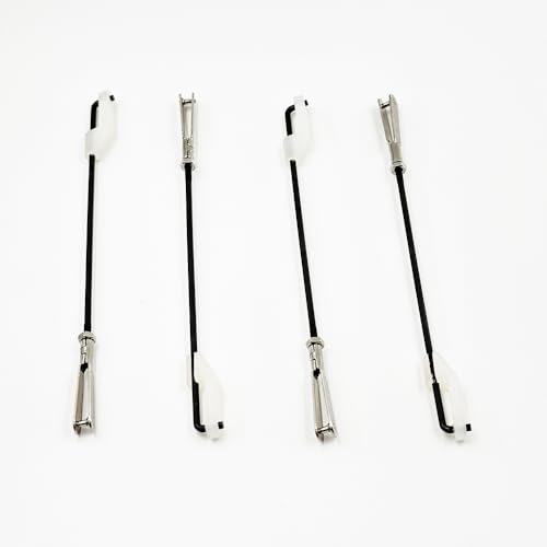 4PCS RC Airplane Metal Clip with Push Rod Connecting Rod and Swing Keeper for RC Airplane Helicopter DIY Model Plane Fixed Wing Parts Aircraft Connection Accessories (M2x90mm) - Thumbnail 5