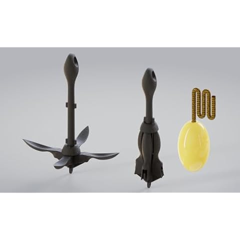 Dreizack Kayak Anchor Kit, 3.5 lb Folding Grapnel Boat Anchor Trolley Accessories with 40ft Rope and PVC Buoy for Fishing Kayaks SUP Paddle Boards Canoes Jet Ski PWC Inflatable Small Boats Black Cover