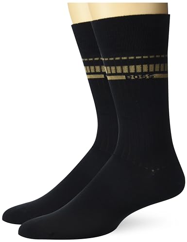 BOSS Men's 3-Pack Small Color Block Rib Cotton Socks