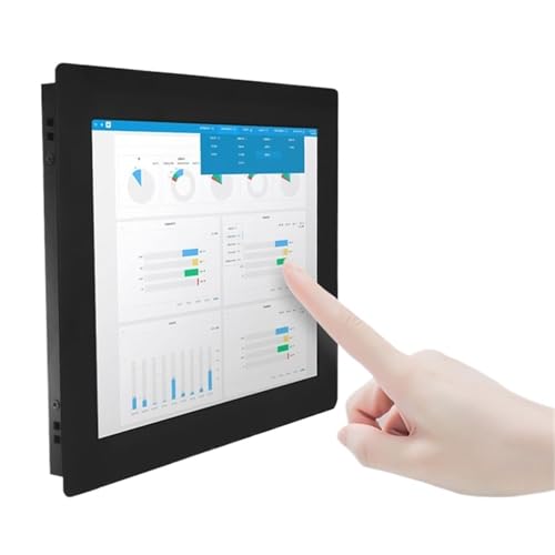 Image of 1pc Industrial Touchscreen Monitor 15.6 Inch Resistive Touch Screen with VGA /DVI /HDMI Touch USB Embedded Wall Mount Display(VGA HDMI USB)