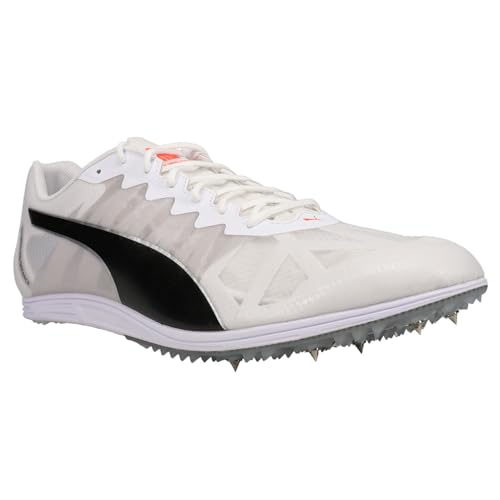 PUMA PUMA mens 19466201 Track and Field Shoe, Puma White-puma Black-lava Blast, 13 US
