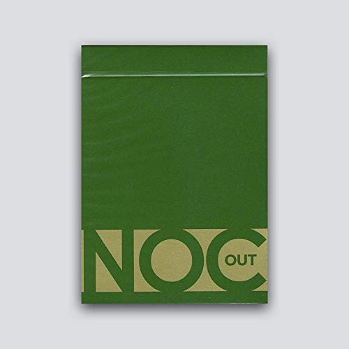 NOC Out Green/Gold Playing Cards Limited Edition Air-Cushion Finish Deck by USPCC