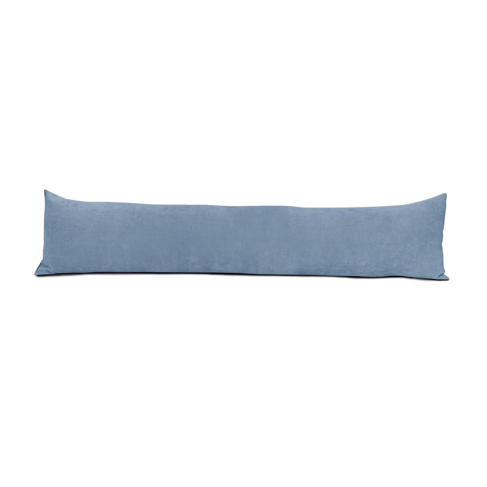 Lancashire Bedding Light Blue Chenille Draught Excluder Door Cushion Perfect To Keep The Unwanted Drafts Out [, 85 X 20Cm]