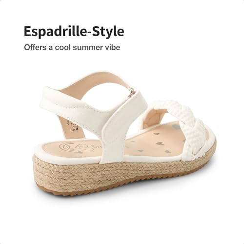 DREAM PAIRS Girls Espadrille Flatform Platform Wedge Open Toe Summer Sandals for Little Kid, Big Kid, Casual, Vacation or Formal Use 5