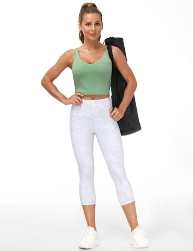 Image of THE GYM PEOPLE Womens' Sports Bra Longline Wirefree Padded with Medium Support