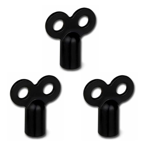 AORVYUI Clé de purge de radiateur, 3 pièces, clé carrée, clé de radiateur, clé de purge de radiateur, universelle pour tous les radiateurs