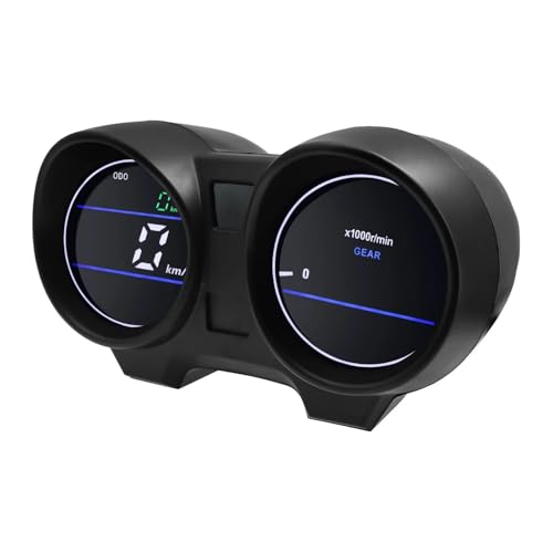 Tableau de bord LED moto avec affichage numérique RPM étanche Fan150